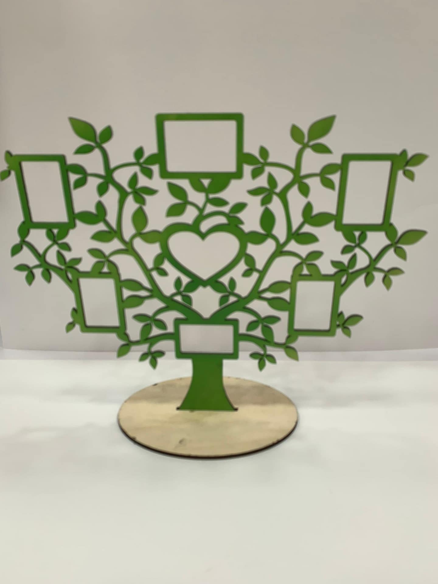 Albero Della Vita In Legno Bianco 50cm - Per Tableau Matrimonio, Comunione, Segnaposto, Bomboniere Fai Da Te - Foto 10